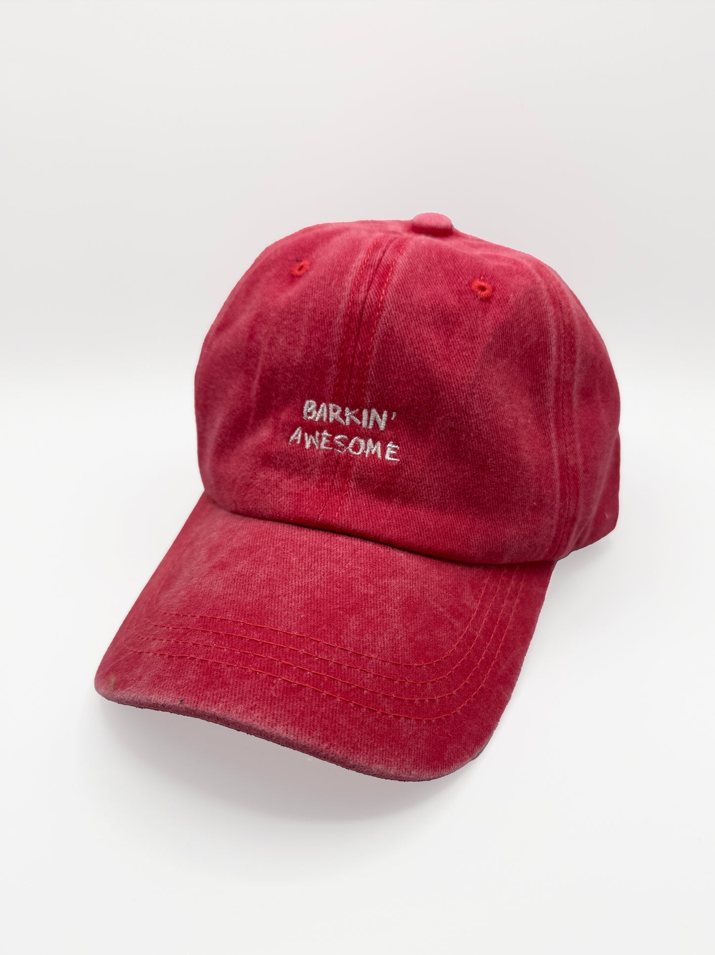 Barkin' Awesome Vintage Hat - Pink
