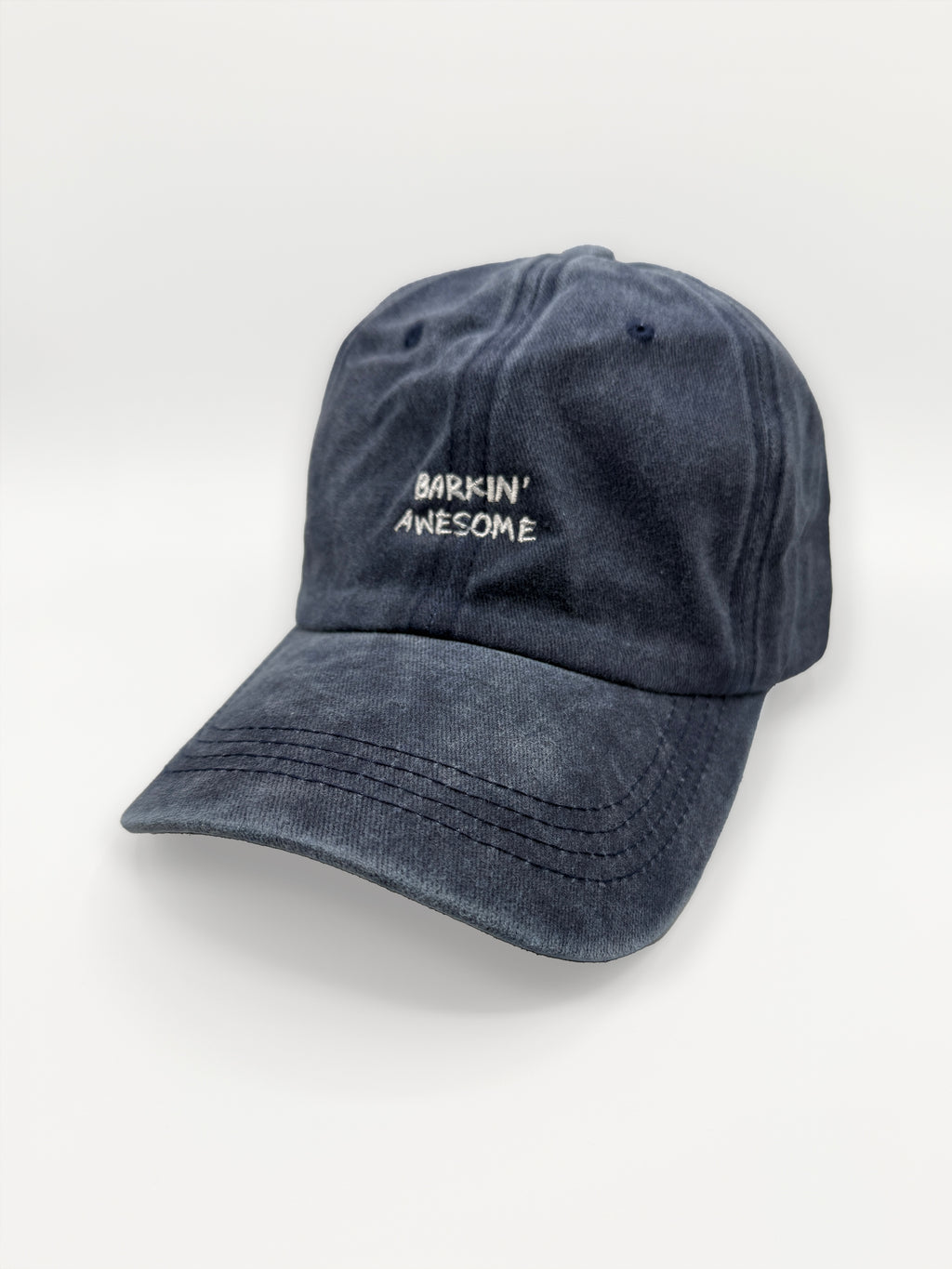 Barkin' Awesome Vintage Hat -  Blue