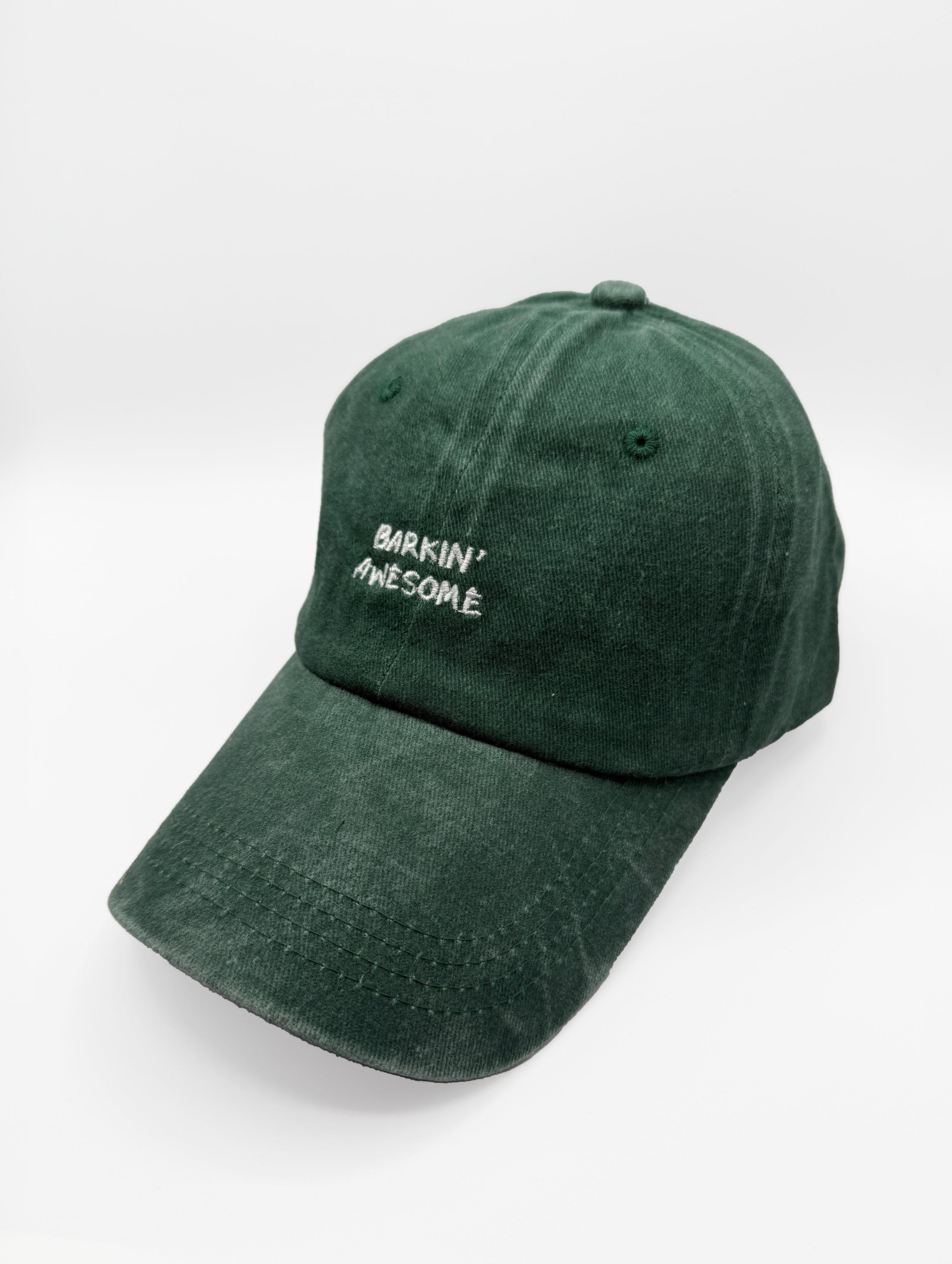 Barkin' Awesome Vintage Hat -  Green