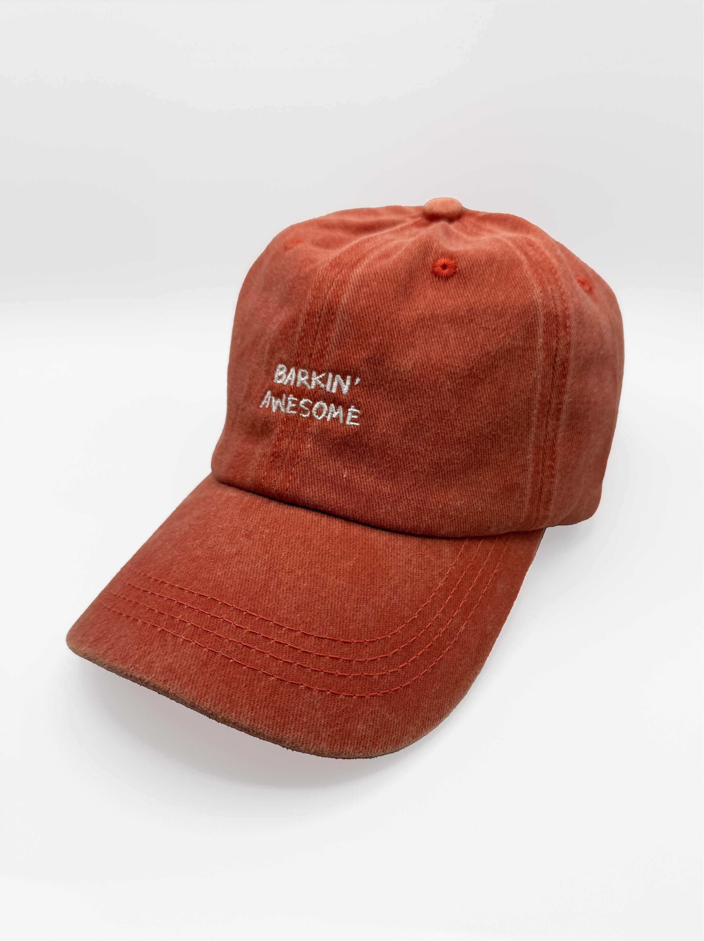 Barkin' Awesome Vintage Hat -  Orange