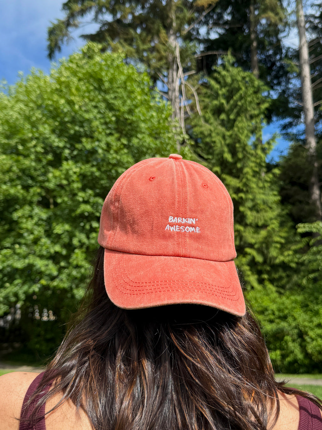 Barkin' Awesome Vintage Hat -  Orange