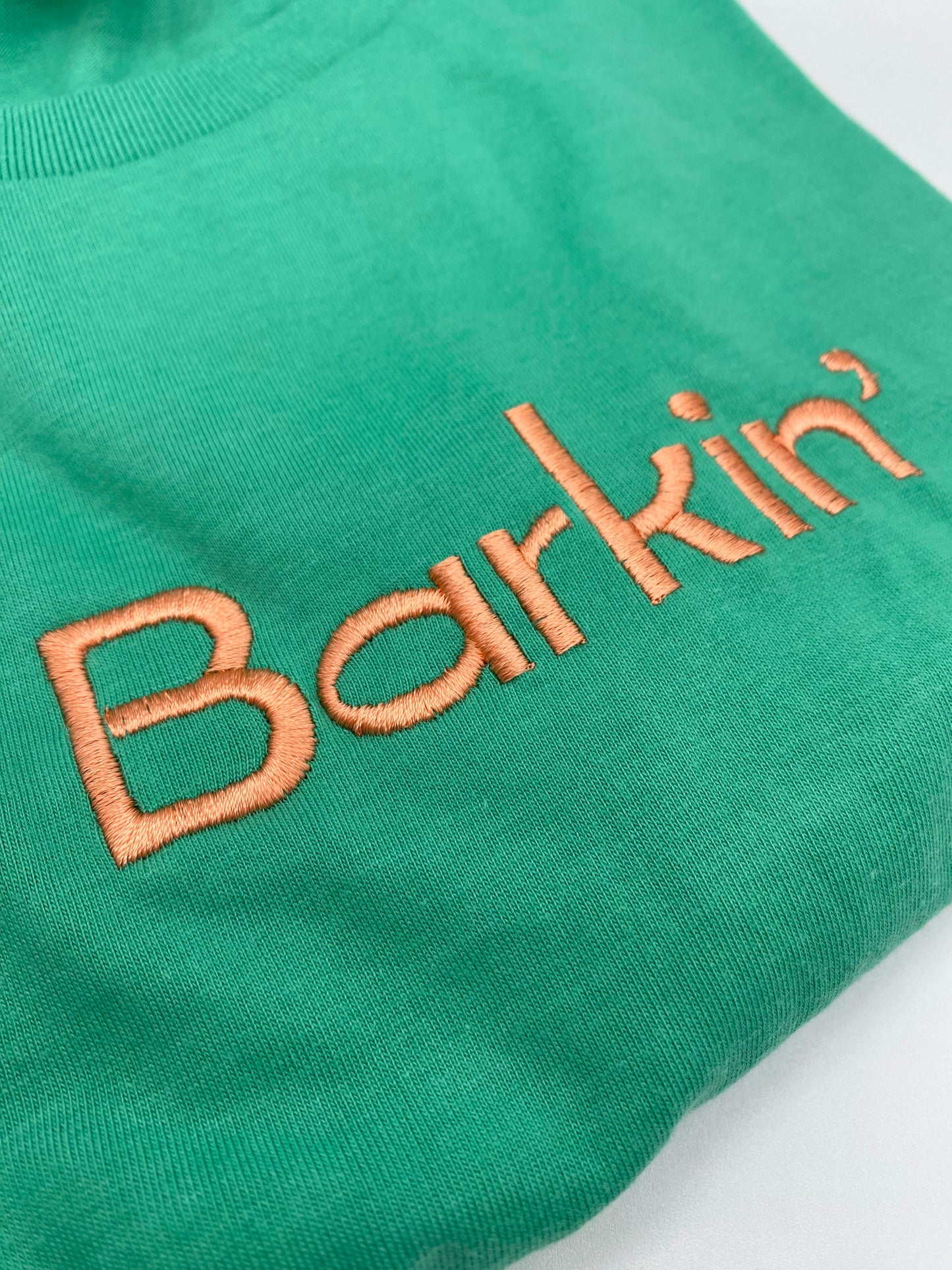 SAMPLE SALE - Barkin’ Embroidered Tee MEDIUM