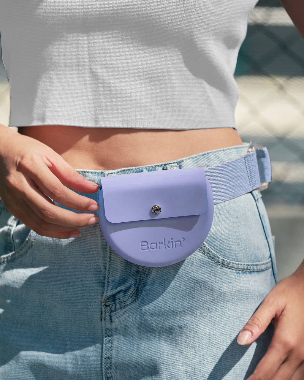 The Barkin’ Treat Pouch - Periwinkle