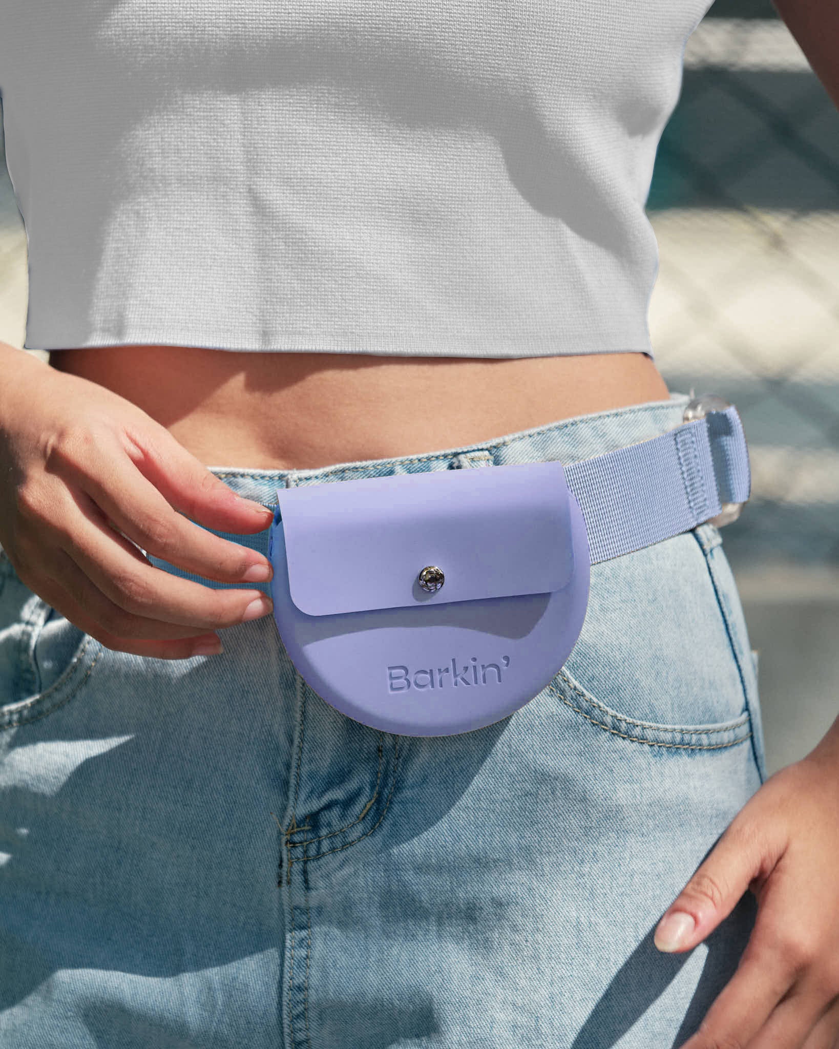 The Barkin’ Treat Pouch - Periwinkle