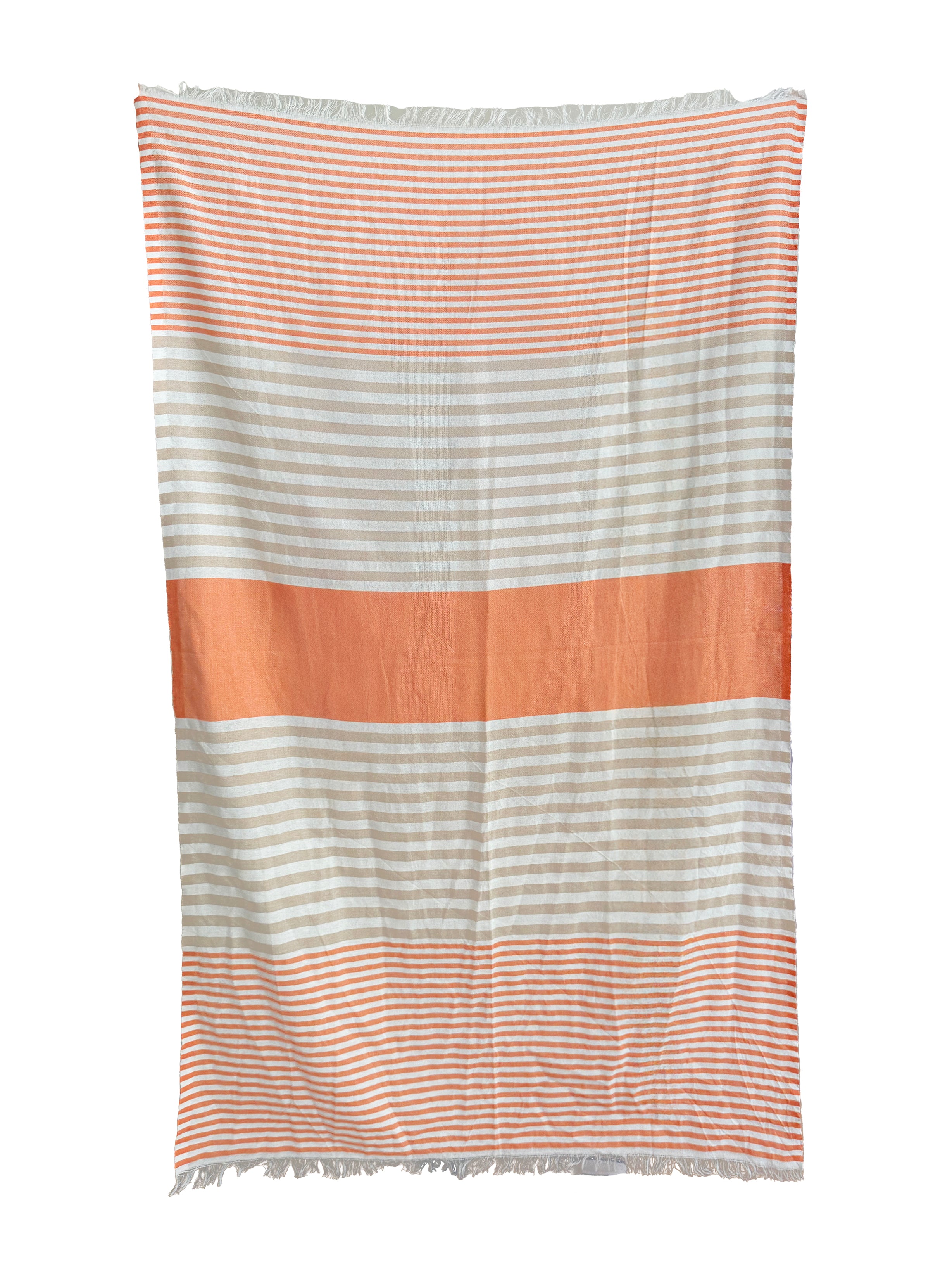 The Barkin' Towel - Orange Stripe